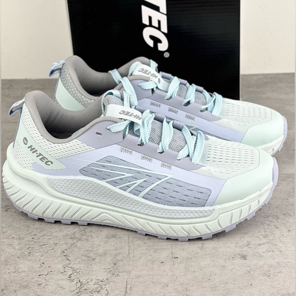 Hi-Tec Women's Athletic Running Sneakers in Light Mint and Gray